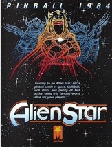 Alien Star Pinball FLYER Original 1984 Space Age Sci-Fi Aliens Retro Art... - £21.25 GBP