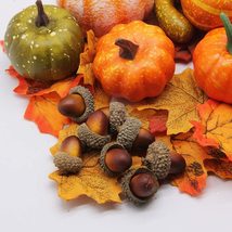 Thanksgiving Artificial Pumpkins Home Decoration Set, Mixture of 50 Arti... - $59.99