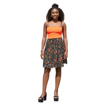 American Rag Cie Floral Brown Tiered Skirt Size L - $24.75