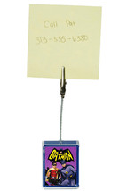 Batman and Robin 1966 retro Photo or Message Mini Paperweight Clip Frame Memo - £6.89 GBP