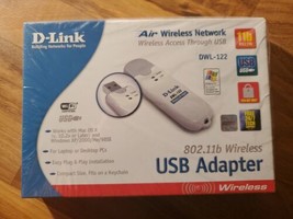 D-link Air Wireless Network- USB Adapter 802.11b DWL-122 - £27.93 GBP