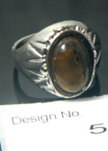 Tiger Eye Gemstone-Energy Jewelry-Ring-Size 11.5  Facilitate-Love,  563 - £6.21 GBP