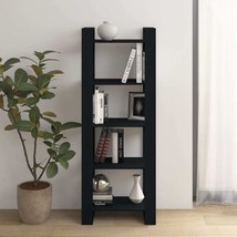 Book Cabinet/Room Divider Black 60x35x160 cm Solid Wood - £39.62 GBP