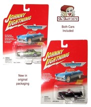 Johnny Lightning Ford Thunderbird Lot of 2 Die-Cast Cars 455-01 Hot Wheels - £17.26 GBP