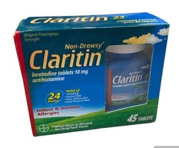 Claritin 24 Hour Allergy, Antihistamine 45 Tablets, 10 mg Exp 11/2024 Di... - $12.77
