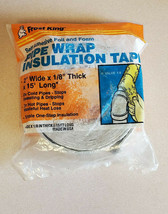 Frost King 2&quot; Wide x 15&#39;  Self Adhesive Foil and Foam Pipe Wrap Insulation (NOS) - £4.61 GBP