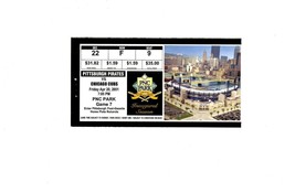 Apr 20 2001 Chicago Cubs @ Pittsburgh Pirates Ticket Sammy Sosa HR 5 RBI - £23.26 GBP