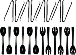 Party Essentials Plastic Party Buffet Serving Utensils Kit,, Piece, Black - $41.93