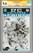 Cgc Ss 9.6 Dc Universe Rebirth Signed Joe Prado Ethan Van Sciver Art Batman Jla - $108.89