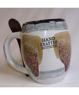 My Cafe Coffee Mug Handcrafted Ceramic Cup With Spoon &amp; Holder Clinton A... - €7,43 EUR