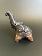Small Sukhothai Ceramic Elephant Figurine - Pottery Sculpture Vintage An... - £35.85 GBP