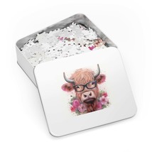 Jigsaw Puzzle in Tin, Highland Cow, Personalised/Non-Personalised, awd-229 (30,  - £28.22 GBP+