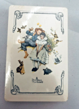 Vintage Norman Rockwell Playing Cards Boy Girl Flute Animals Made in USA... - $6.25