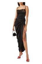 Jacquemus la saudade longue brodée dress in Black - size 38 - $438.57