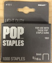 5X POP 5/16&#39;&#39; (8mm) Staples 1000 pack #100-5 (5 Packs) - £7.44 GBP