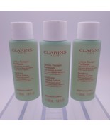 LOT OF 3 Clarins Purifying Toning Lotion Combination to Oily 1.6oz ea - $11.87