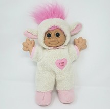 13&quot; Russ Berrie Troll Kidz Doll I Love Ewe Sheep Lamb Stuffed Animal Plush Toy - £34.12 GBP