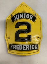 Vintage Junior FC #2 in Frederick MD Leather Helmet Badge Shield Cairns - $57.00