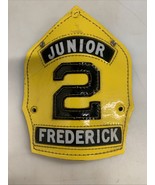 Vintage Junior FC #2 in Frederick MD Leather Helmet Badge Shield Cairns - $78.20 CAD