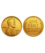 1943 Genuine Steelie WWII Lincoln Wheat Wartime Penny 24K GOLD PLATED (Q... - £14.67 GBP