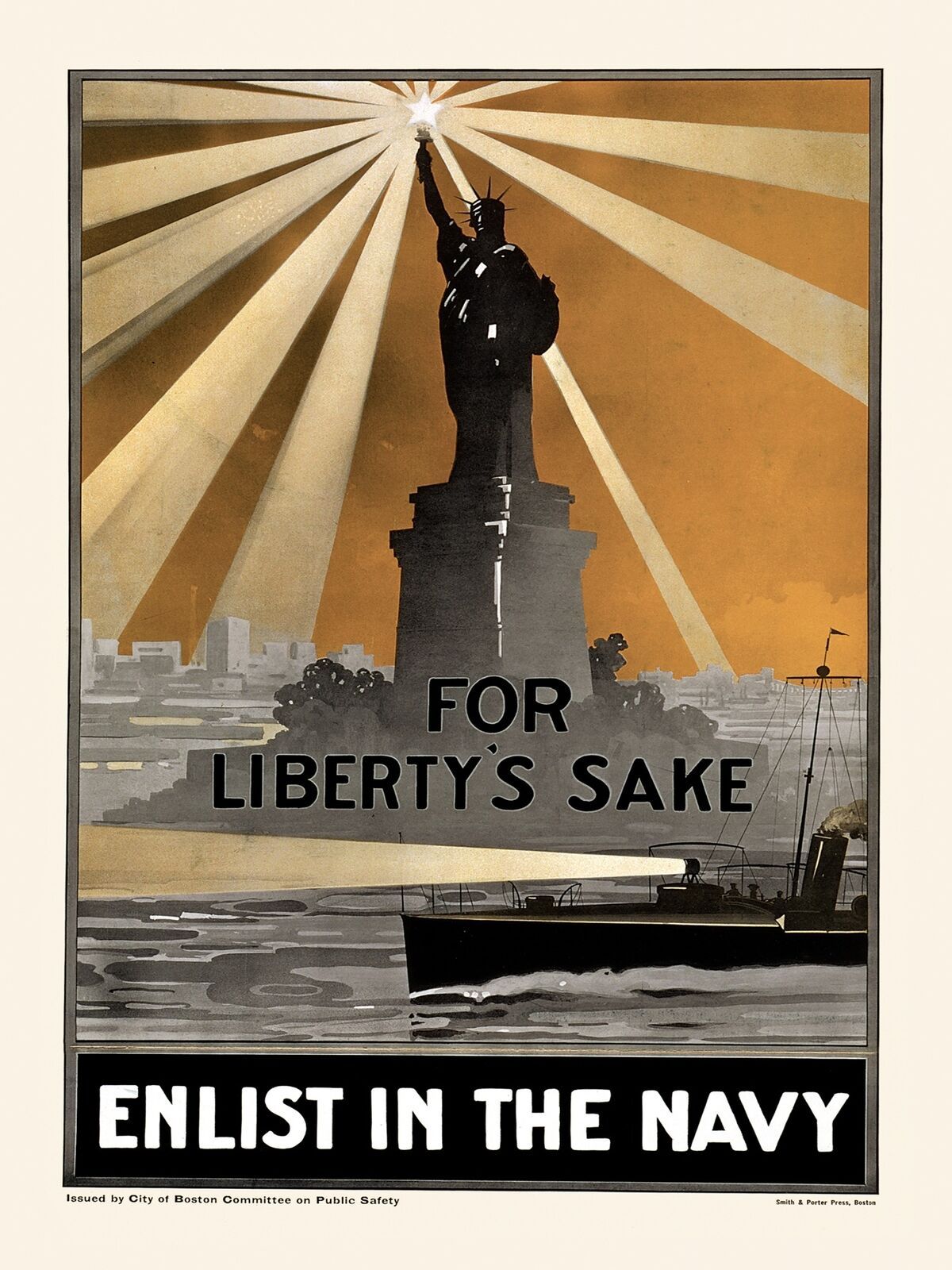 Decor Poster. Graphic Art. For liberty sake's  enlist US Navy. Wall Art. 1752