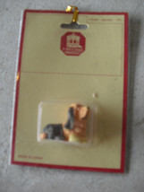 Vintage Dollhouse Accessory - Town Square Miniatures Bassett Hound Dog NIP - $16.83