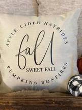 &quot;Fall Sweet Fall&quot; Decorative Pillow - £22.06 GBP