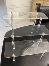 Acrylic Display Risers, Acrylic Perfume Stand Organizer, Clear 8.2 x 6.3... - $12.47