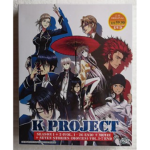 Anime DVD K PROJECT Season 1+2 Complete TV Series (1-26 End) +Movies English DUB - £20.46 GBP