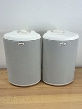 LOT OF 2 Polk Audio Atrium 45 Indoor/Outdoor 2-Way White Stereo Speakers - £37.85 GBP