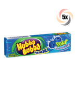 5x Packs Wrigley&#39;s Hubba Bubba Sour Blue Raspberry Bubble Gum ( 5 Piece ... - $11.03