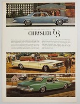 1962 Print Ad for 1963 Chrysler New Yorker, Newport, 300 Convertible - £9.44 GBP