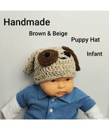 Infant knit brown puppy hat  - £7.86 GBP