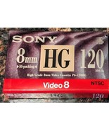 SONY HG CASSETTE TAPE 120, 8MM P6-120HGB NEW SEALED HIGH GRADE VIDEO 8 - £7.84 GBP