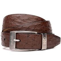 Domenico Genuine Exotic Ostrich belts Brown image 3