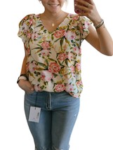 Umgee floral top in Pink - size XL - £31.58 GBP