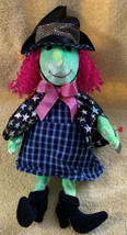 TY Beanie Babies Baby 2001 Scary The Witch Pink Hair Cape 8” MWMT - £8.60 GBP