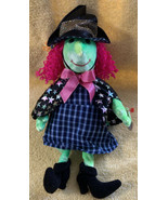 TY Beanie Babies Baby 2001 Scary The Witch Pink Hair Cape 8” MWMT - £8.77 GBP