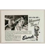 1954 Print Ad Evinrude Quiet Outboard Motors Whispering Power Milwaukee,WI - $9.67