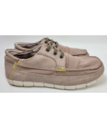 Crocs Men&#39;s Stretch Sole Lace-up Slip On Casual Sneakers Tan 14774 Sz 9 - £19.49 GBP