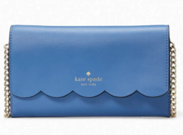 Kate Spade Gemma Blueberry Leather Chain Crossbody WLR00552 Blue NWT $249 Retail - £66.54 GBP