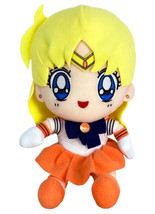 Sailor Moon Sailor Venus Sitting Pose 7&quot; Plush Doll Anime Licensed NEW - £15.65 GBP