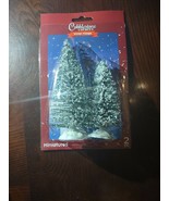 Cobblestone Corners Winter Village Miniatures Tree 2 Pc - $9.16