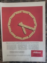 National Cash Register Clock EDP NCR 1961 Vintage Print Ad - $9.89