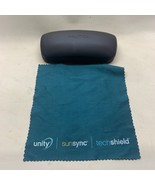 Nautica Hard Eye Glasses Case Clam Cleaning Cloth Used - $13.98