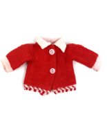 Vintage Horsman Patty Duke Doll Clothes Sweater Jacket Red White for 12" - $28.00