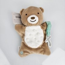 CHILD OF MINE MINKY BUMP DOT TEDDY BEAR PACIFIER HOLDER STUFFED ANIMAL T... - $28.70