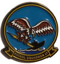 Navy Reserve VP-47 Golden Hawks Patrol Squadron Military Metal Magnet Pin - £21.34 GBP
