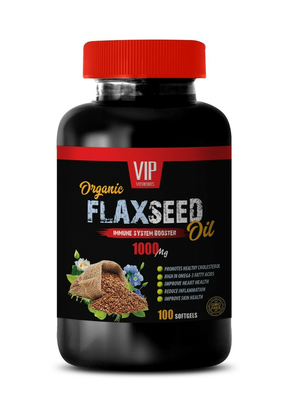 anti inflammation diet - FLAX SEED OIL - anti inflammation eating 1B 100... - $14.92
