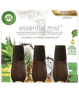 Air Wick Essential Mist Oil Fragrance Refills, Coconut &amp; Fresh Pineapple... - £18.65 GBP